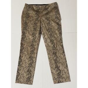 Chico's Snakeskin Print Ankle Pants, Size 0.5